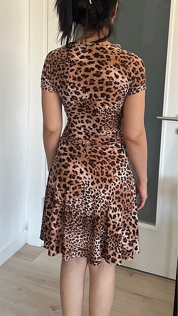 Diğer Lycra leopar kadın elbise