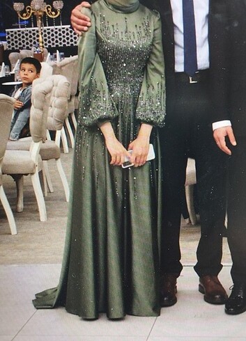 Yeşil abiye 