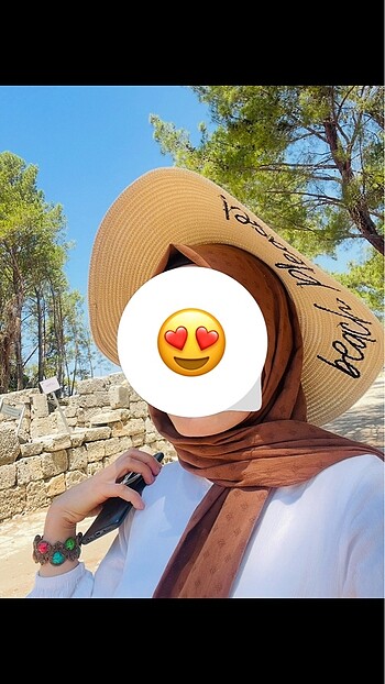 Fötr hasır şapka krem renk - Görsel 2