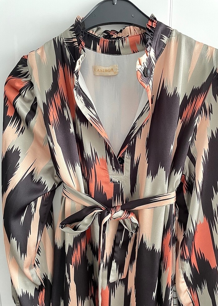 Uzun kollu şık / günlük elbise - Görsel 2