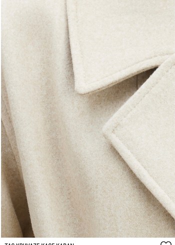 Be Blue Taş Renk Kruvaze Kase Kaban sıfır - Görsel 3