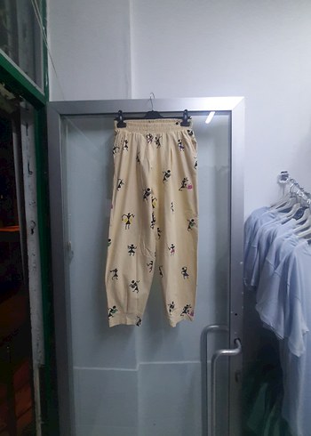 Sarımtırak Bağcıklı Kadın Pantolon