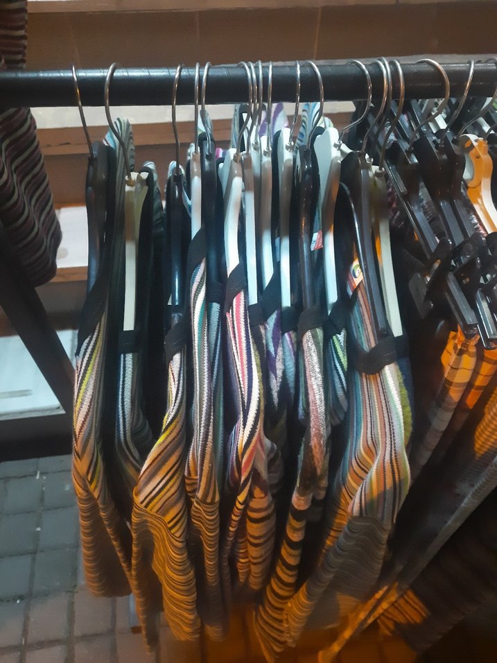 Çizgili Uzun Kollu Kadın Tişört - Görsel 2