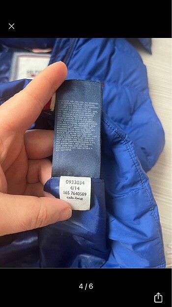 xs Beden mavi Renk Tommy Hilfiger mavi şişme yelek XS