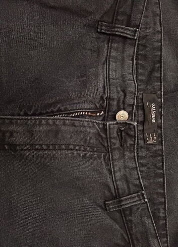 46 Beden siyah Renk PULL&BEAR SOLUK EFEKTLİ ERKEK PANTALON 