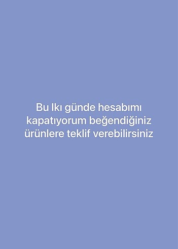 Hesap kapanır
