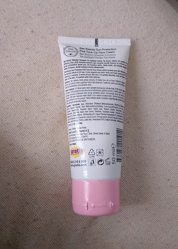 Beden Bee Beauty SPF 50 Pembe Ton Yüz Kremi 50 ml