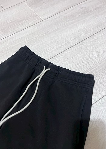 Siyah Rahat Kesim Midi Kadın Eşofman Altı - Görsel 4