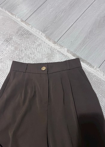 Addax Nakışlı Kahverengi Kadın Pantolon - Görsel 2