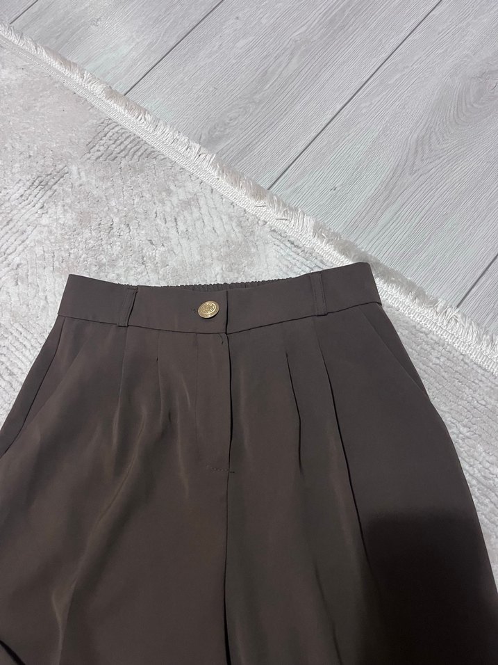 Addax Nakışlı Kahverengi Kadın Pantolon - Görsel 2