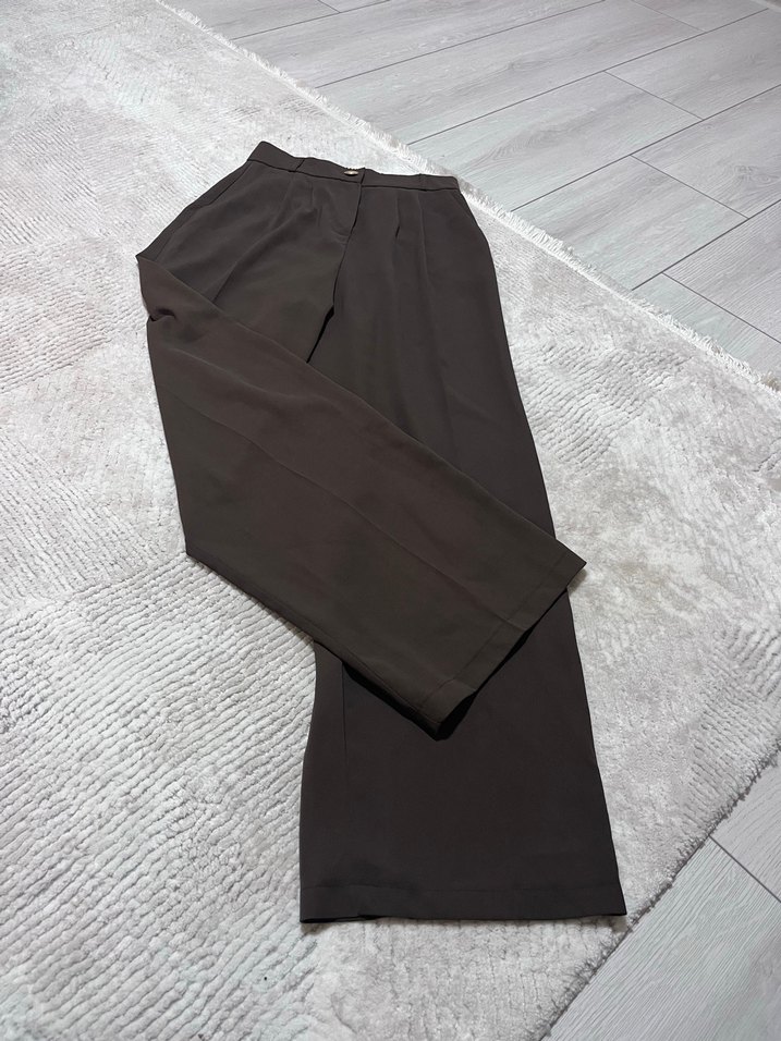 Addax Nakışlı Kahverengi Kadın Pantolon - Görsel 3