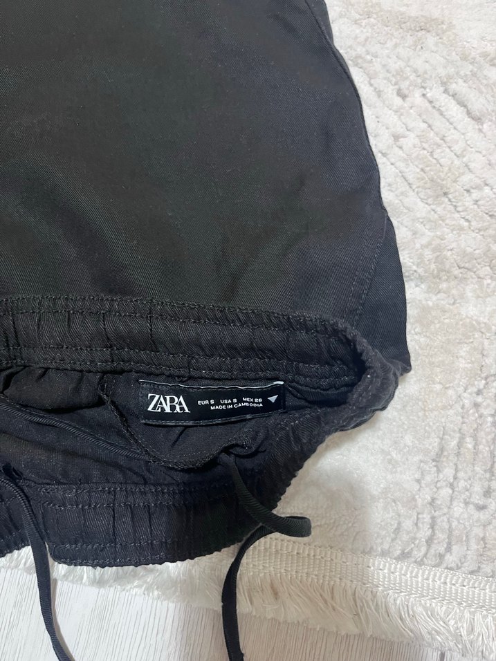 Siyah Salaş Kadın Kumaş Pantolon - Görsel 3