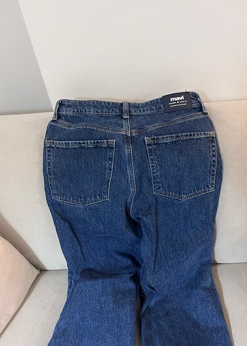 Kadın Mavi Denim Midi Boy Kot Pantolon - Görsel 3