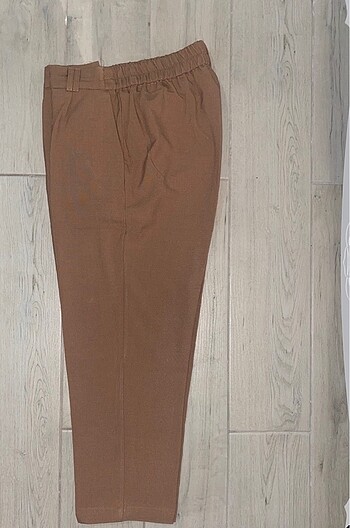 Addax kahverengi kumaş bilekte pantolon