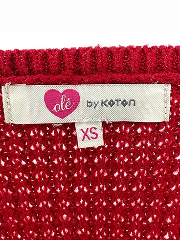 xs Beden kırmızı Renk Koton Kazak / Triko %70 İndirimli.