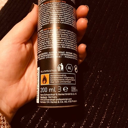 Schwarzkopf Schwarzkopf Silhouette Süper Tutucu Köpük 200m