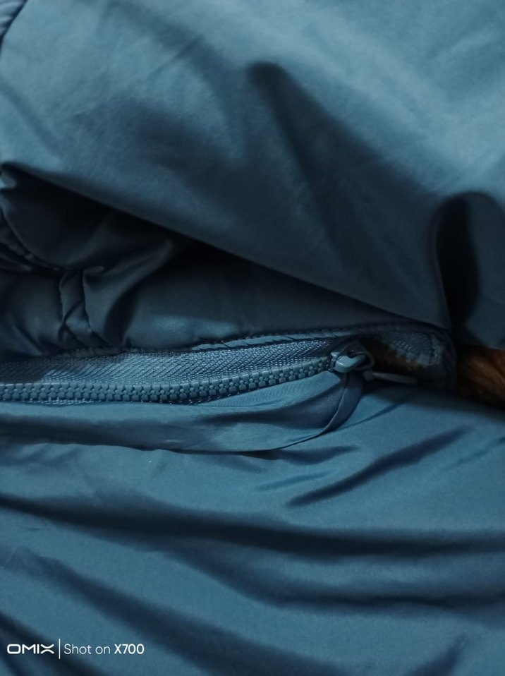 Çocuk Mavi Uzun Kollu Kışlık Mont - Görsel 5