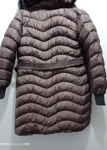 Kahverengi Kürklü Kadın Kışlık Mont - Görsel 4