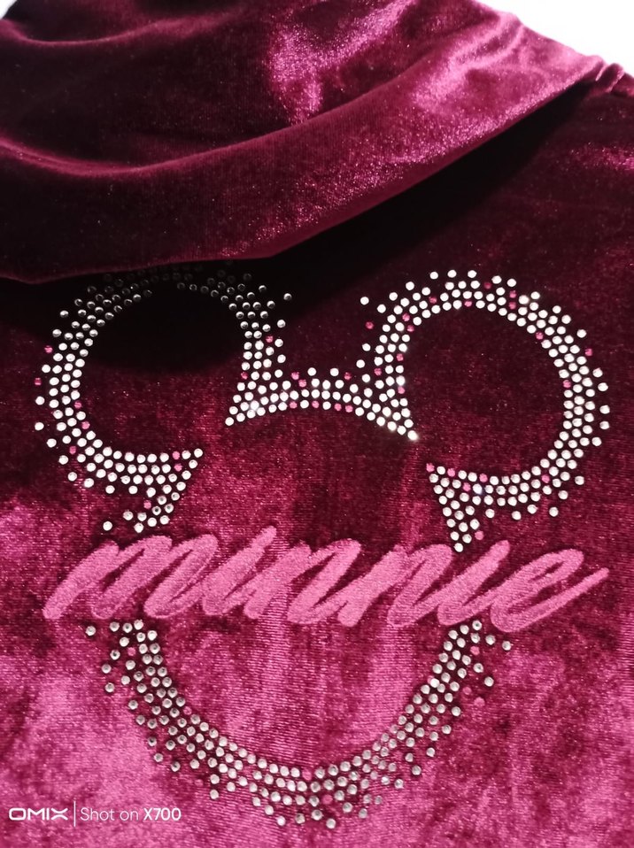 Bordo Kapüşonlu Kız Çocuk Fermuarlı Ceket - Görsel 3