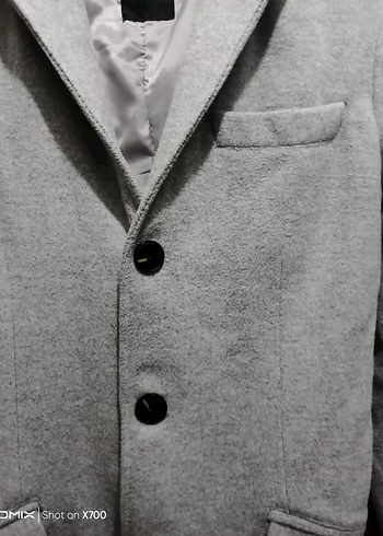 Gri ERKEK Düğmeli Kaban - Görsel 3