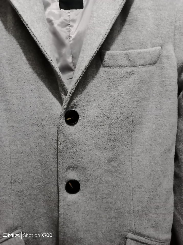 Gri ERKEK  Düğmeli Kaban - Görsel 3