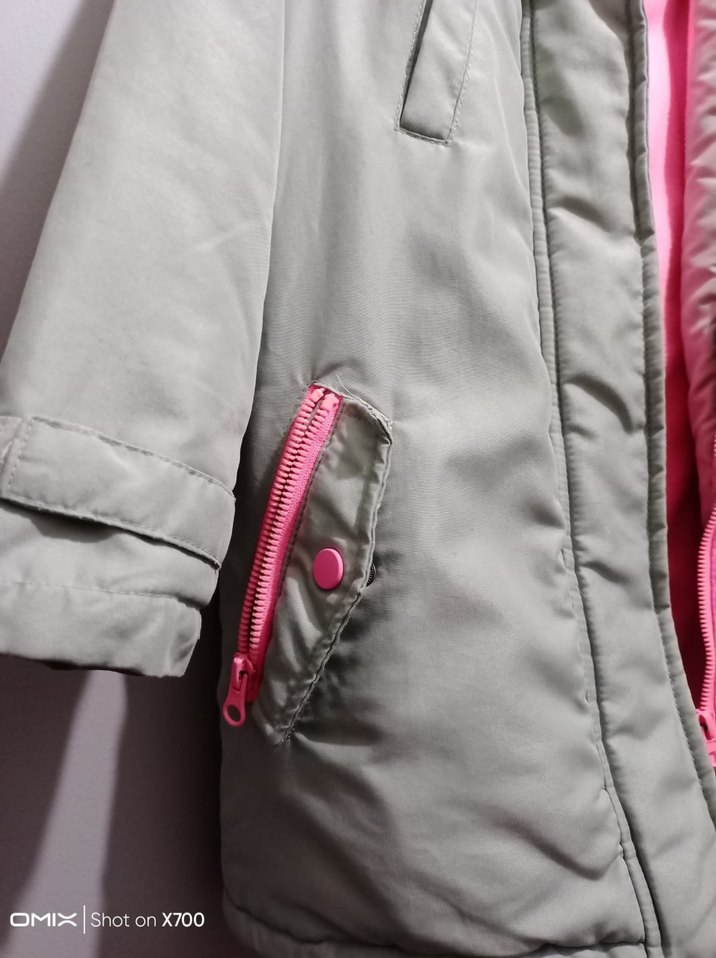 6-7 yaş  LCW Kız Çocuk Kürklü Kışlık Mont - Görsel 5