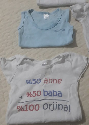 5'li Baskılı Kısa Kollu Pamuklu Bebek Body - Görsel 3