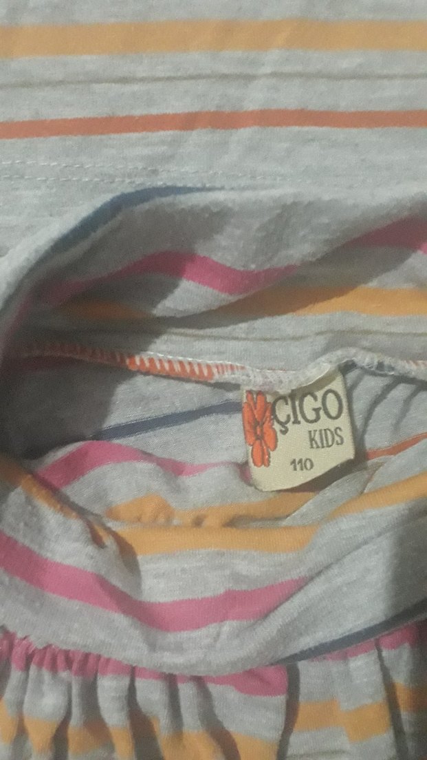 Kız Çocuk Çok Renkli Askılı Elbise ve Etek - Görsel 2