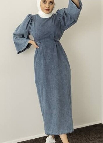 Meri store denim elbise