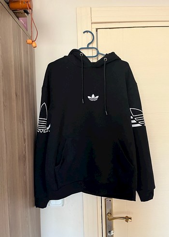 Unisex Adidas Logo Kapüşonlu Sweatshirt
