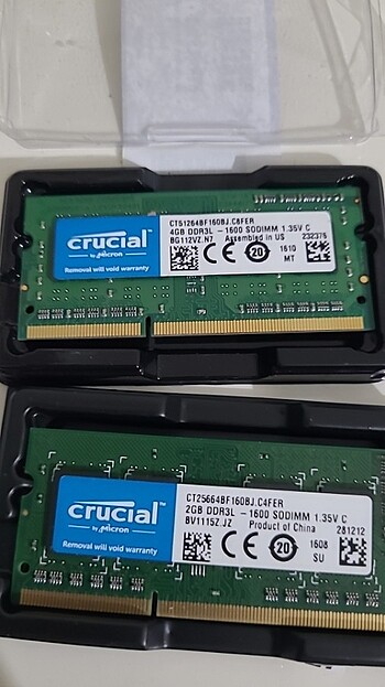  Beden Sağlam 6 gb ddr3 so dimm notebook rami 