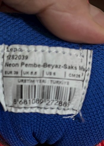 38,5 Beden pembe Renk Pembe Elastik Bağcıklı Kadın Spor Ayakkabı