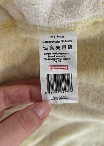 Çocuklar için Yumuşak Ayıcık Desenli Battaniye - Görsel 3