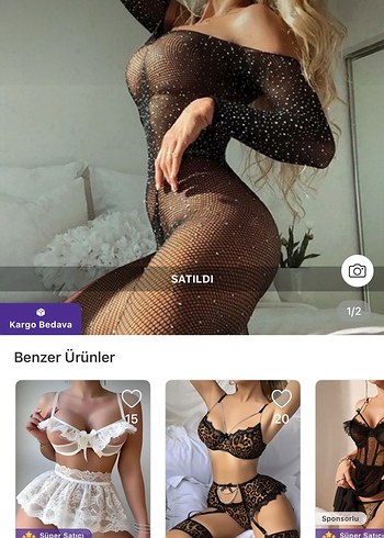 Taşlı File Vücut Çorabı Fantazi - Görsel 6