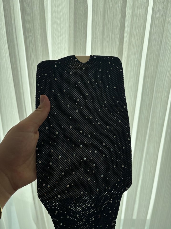 Taşlı File Vücut Çorabı Fantazi - Görsel 5