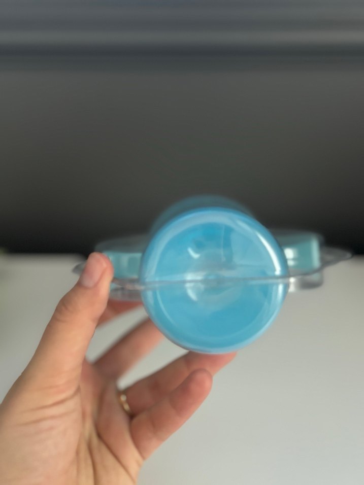 Wee Bebek Mavi Kulplu Akıtmaz Bardak 240 ml - Görsel 3