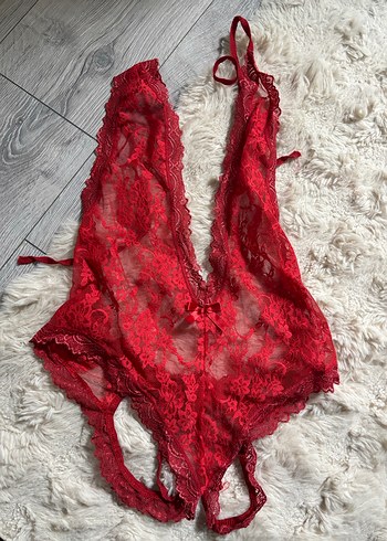 Kırmızı Parlak Midi Desenli Hamile İç Çamaşırı - Görsel 2