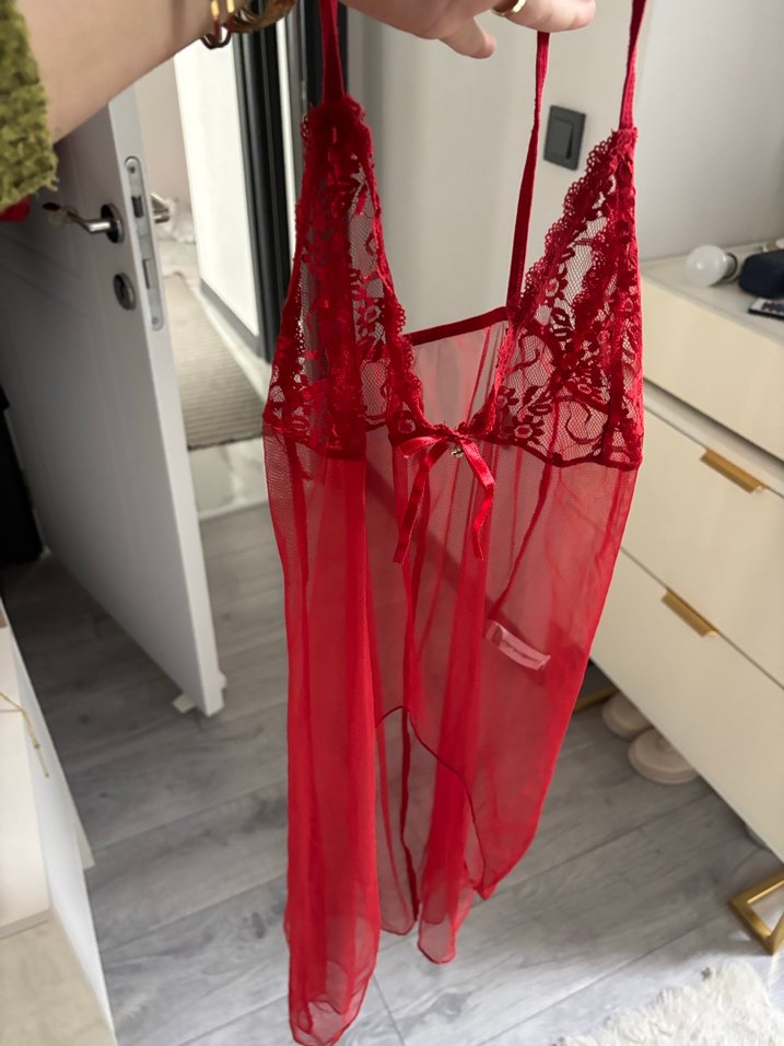 Kırmızı Parlak Midi Desenli Hamile İç Çamaşırı - Görsel 4