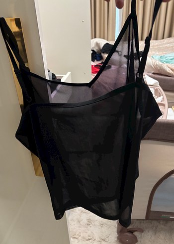 Ayarlanabilir Siyah transparan atlet - Görsel 4