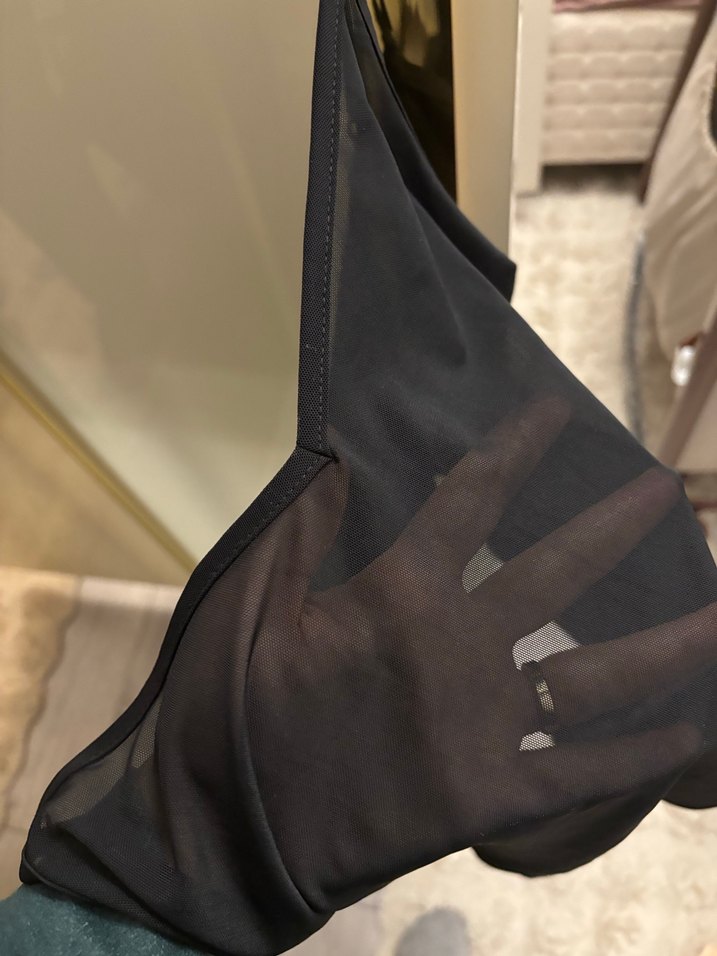 Ayarlanabilir Siyah transparan atlet - Görsel 3