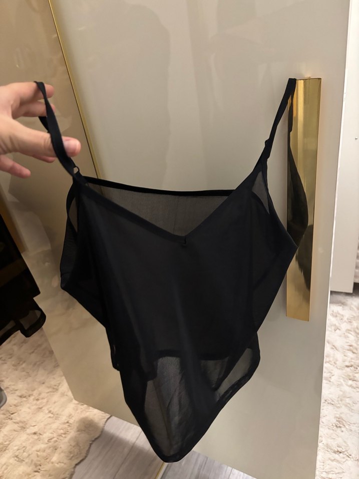 Ayarlanabilir Siyah transparan atlet - Görsel 2