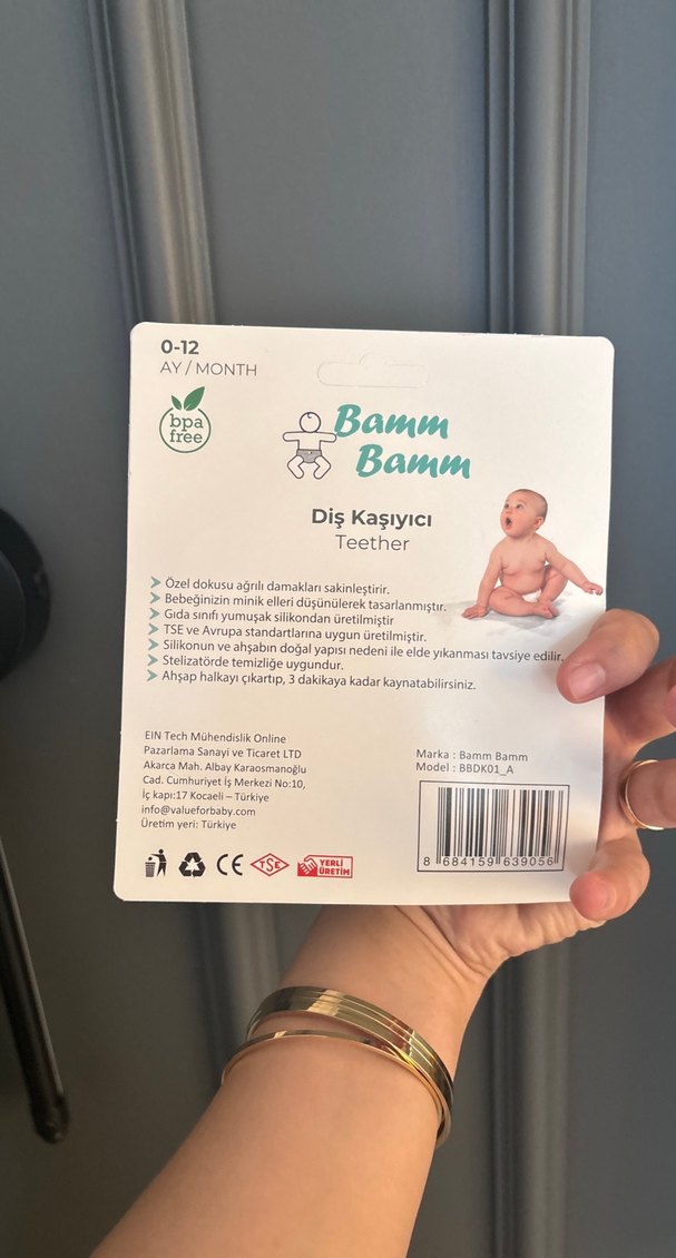 Pastel Renkli Bebek Diş Kaşıyıcı - Görsel 2