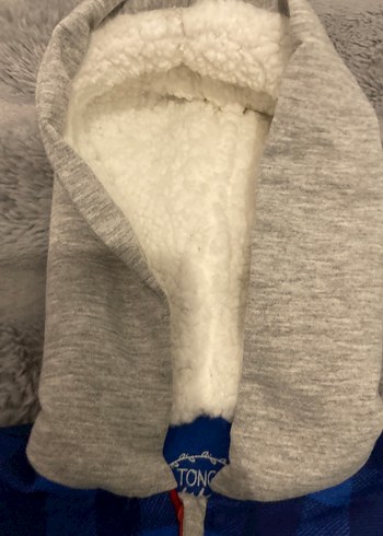 Kapüşonlu Ekose Desenli Bebek Tulumu - Görsel 2