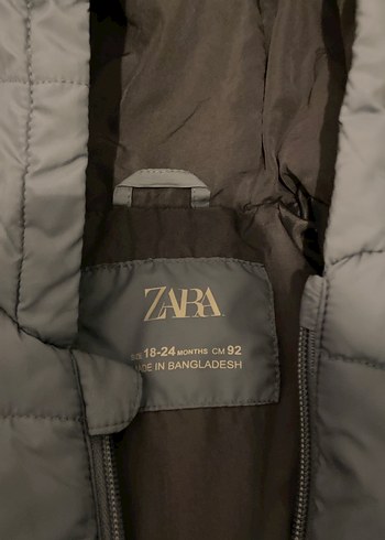 Zara Gri Erkek Çocuk Kapüşonlu Mont - Görsel 2