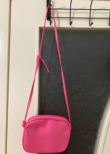 Pembe Deri Kadın Çapraz Çanta - Görsel 3