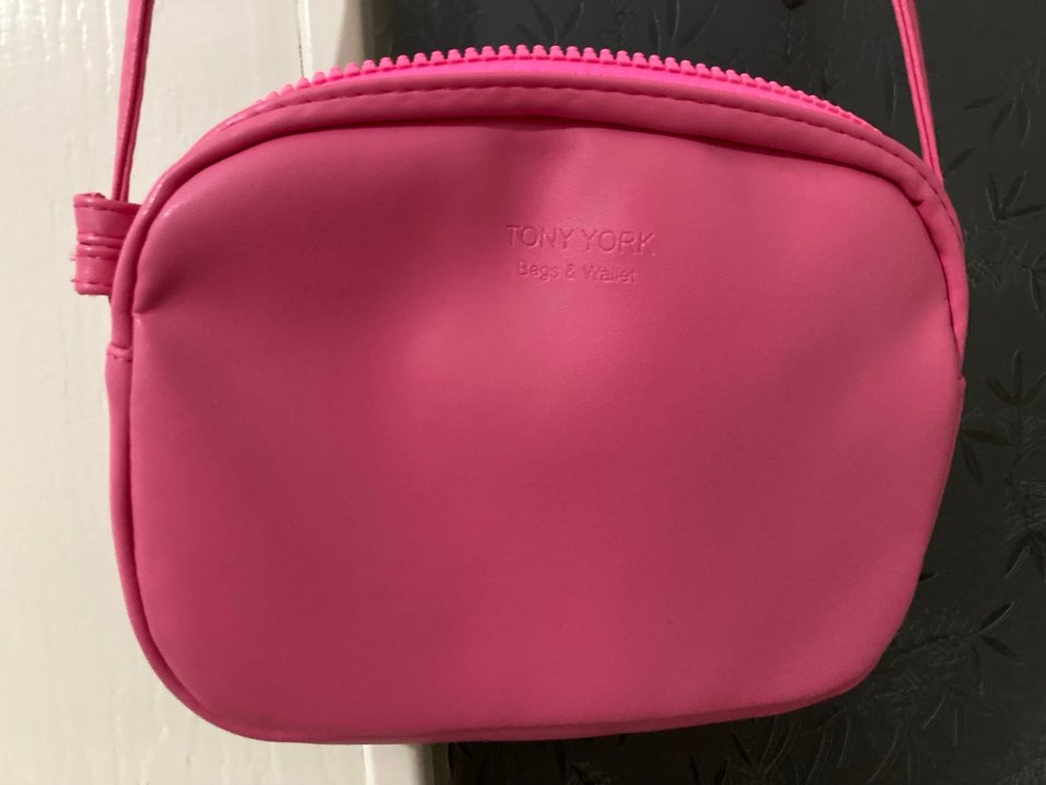 Pembe Deri Kadın Çapraz Çanta - Görsel 4