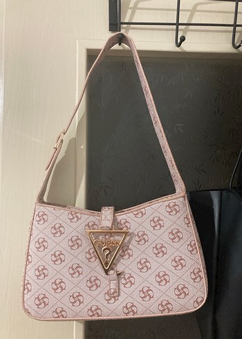 Pembe Baskılı Tokalı Kadın Çanta - Görsel 2