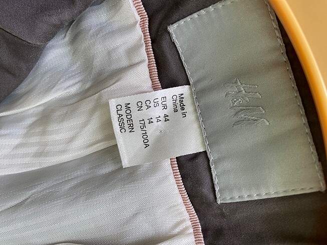 44 Beden H&M pamuklu astarlı ceket