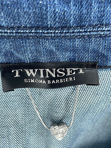 44 Beden mavi Renk Twin-Set Kot Ceket %70 İndirimli.