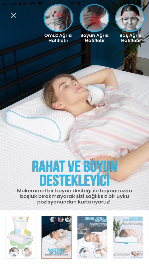 Boyun Destekli Emzirme ve Hamile Yastığı - Beyaz - Görsel 2